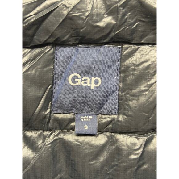 Gap Down Puffer Vest Black Quilted Winter Warmth Basic Minimalist Layer Womens S - Picture 4 of 10